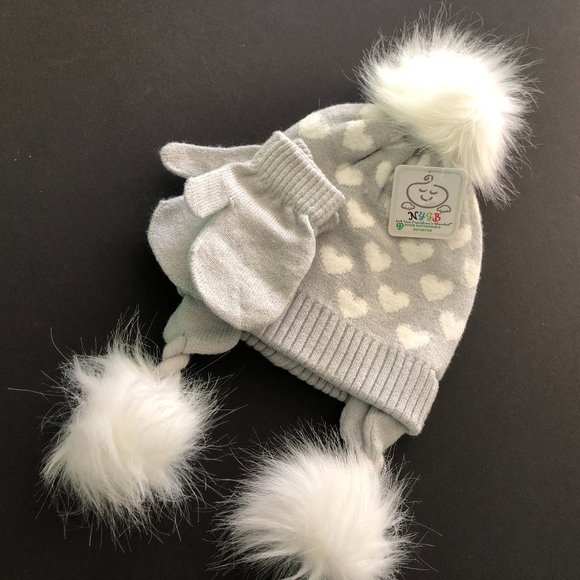 NYGB Other - NYGB Knit Hat & Mitten Set 12-24 Months